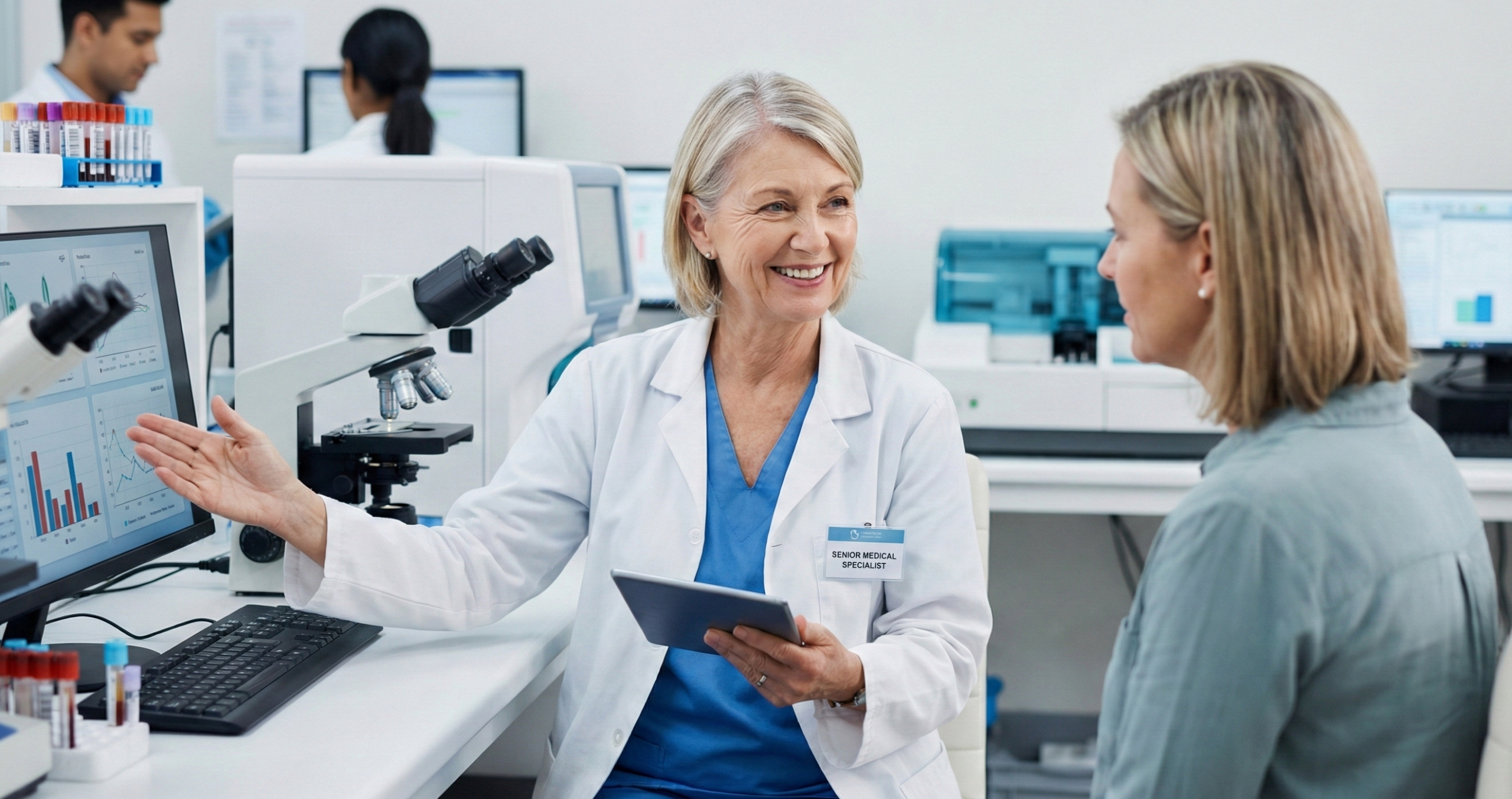 Atendimento humanizado no Laboratório Vita Cell em Curvelo MG